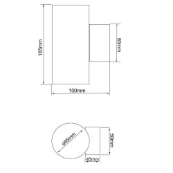 Aplique LED 12W Nantes Doble cara