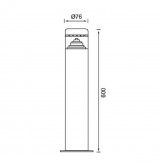 8W LED Bollard round 60cm Outdoor