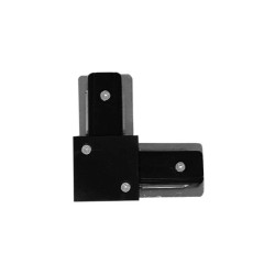 Conector para Carril Monofásico REFORZADO en forma de L Negro